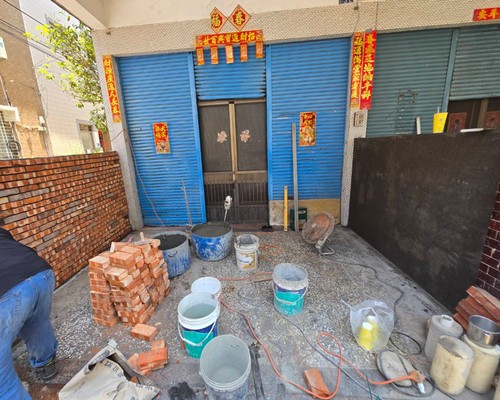高雄三民區圍牆工程, 高雄隔間牆施作, 高雄磚牆隔間, 高雄騎樓泥作工程, 高雄三民區泥作工, 高雄三民區泥作師傅