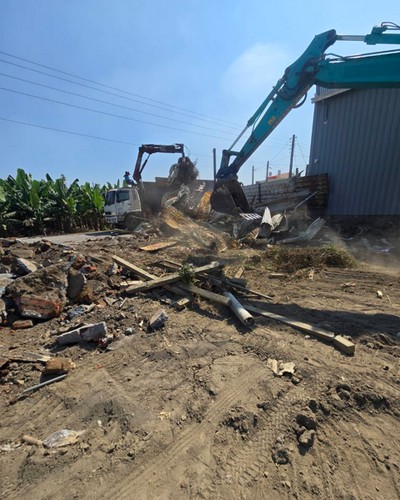 高雄田寮鐵皮屋拆除, 高雄田寮農地整地, 高雄田寮拉皮整修, 高雄田寮拆除工程, 高雄田寮打石拆除